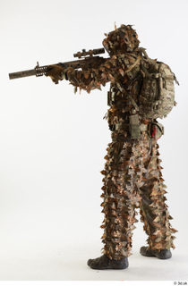 Frankie Perry in Ghillie Standing Shooting shooting standing whole body…